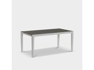 Table à manger moderne 160x90 pour 6 personnes harmony - beige