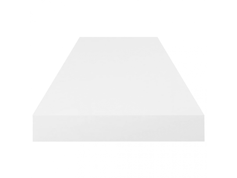  Étagère murale flottante en mdf blanc brillant 80x23,5x3,8 cm- comfortxl  - Conforama E