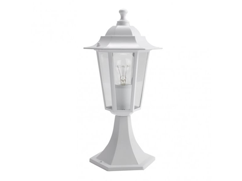 Lanterne de muret extérieur fabrilamp auriga blanc, 1 x e27, ip44, 38 x 19 x 19 cm 149171001 - Conforama A