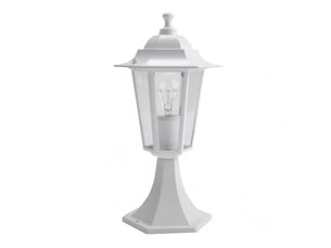 Lanterne de muret extérieur fabrilamp auriga blanc, 1 x e27, ip44, 38 x 19 x 19 cm