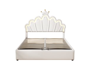 Lit coffre 140x200 cm MAISONORA   coloris blanc