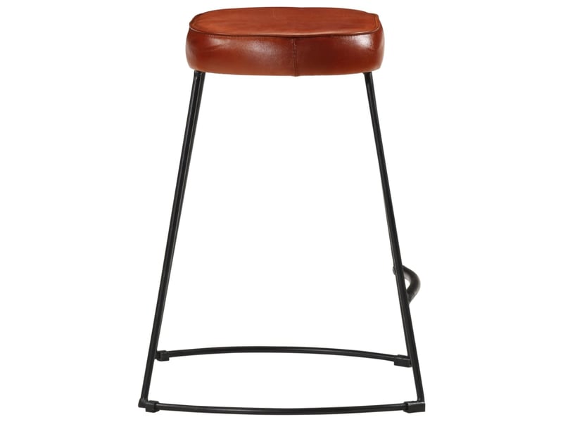  Lot de 2 tabouret de bar, chaise de bar marron foncé 40x29,5x53 cm  - Conforama D