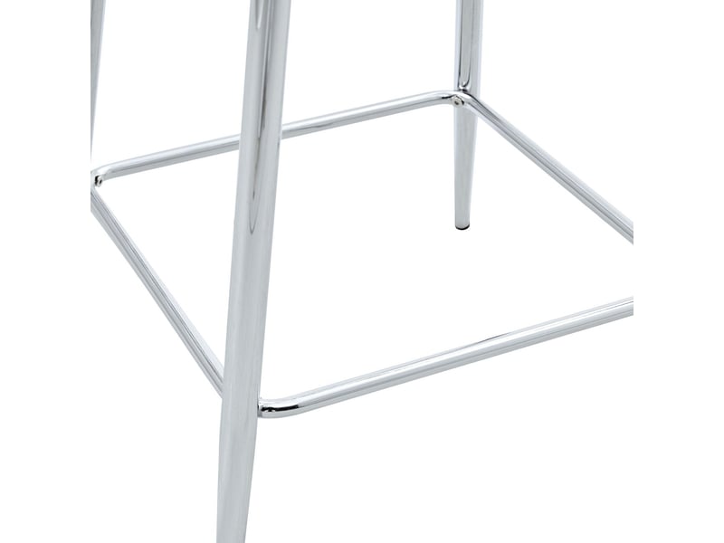  Chaise de cuisine structure métal chaise repas transparente finition argent or noir design moderne usage bar  - Conforama D