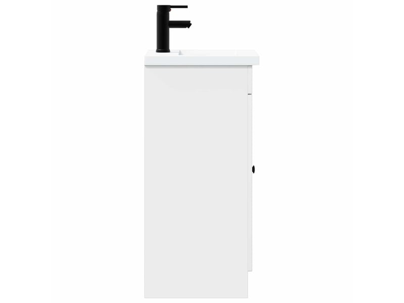  Meuble de salle de bain avec évier blanc 42x40x84.5 cm shl7362  - Conforama E