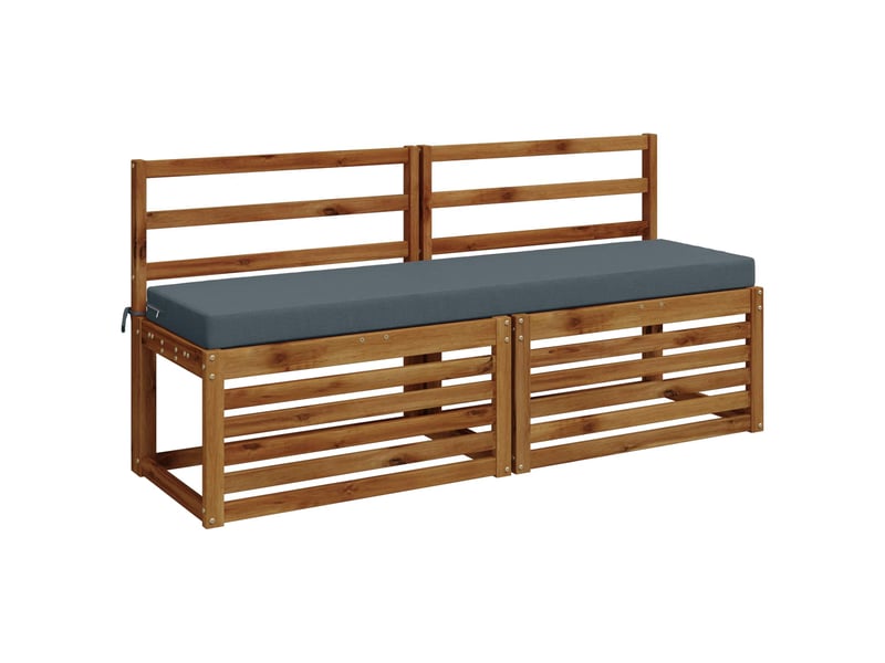  Lot de 2 coussins de banc, coussins d'assise soest 100 % polyester bleu cf57054  - Conforama C