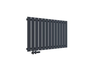 Emke radiateur à eau chaude, radiateur plat seule couche connexion latérale, anthracite 63 x 100,6 cm 712w