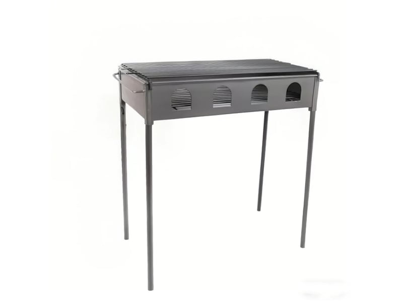  Barbecue à charbon pliable 42 x 28 x 42 cm avec grille, pour pique-nique et jardin  - Conforama B