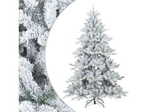 Sapin de noël, arbre de noël artificiel à branches pliantes, duveteux de neige cf61143