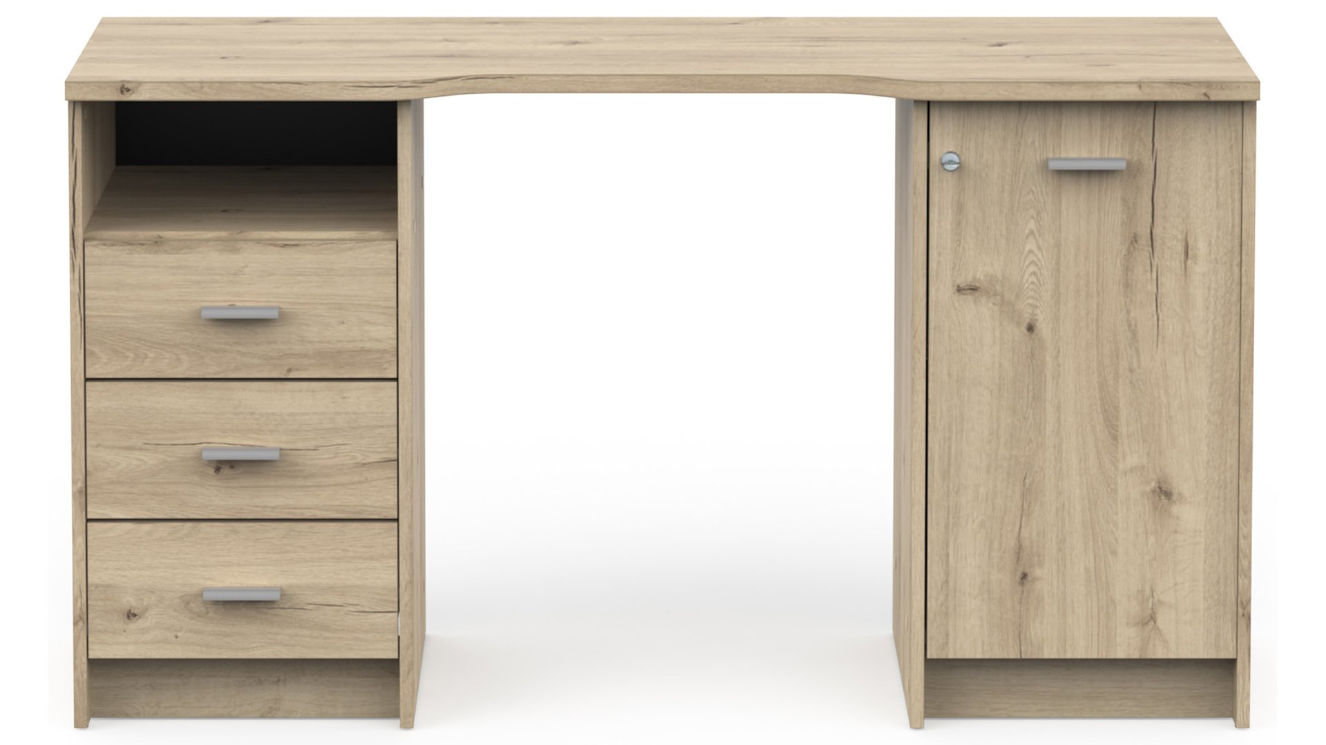 Bureau 132.2 cm MAO bois clair 73.9 Conforama
