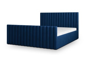 Lit coffre 180x200 cm <strong>MASSENO</strong>  <strong></strong> coloris bleu