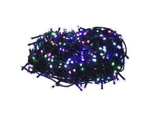 Guirlande led, éclairage de noël avec 300 led multicolore pastel 30 m pvc cf62369