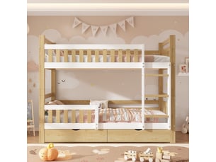 Lit superposé 90x200 cm ARVELLA coloris bicolore