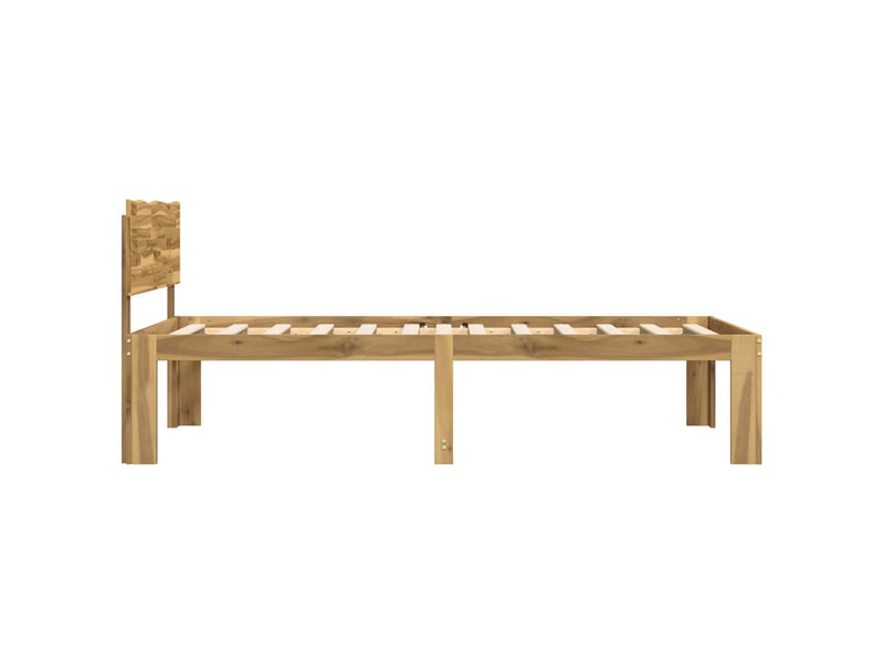  Lit simple- lit adulte -  cadre de lit simple avec tête de lit rostock blanc 100 x 200 cm  - Conforama D