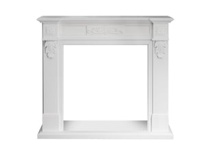 Truman - cadre de cheminée 121 x 108 x 38 cm, revêtement décoratif en mdf blanc