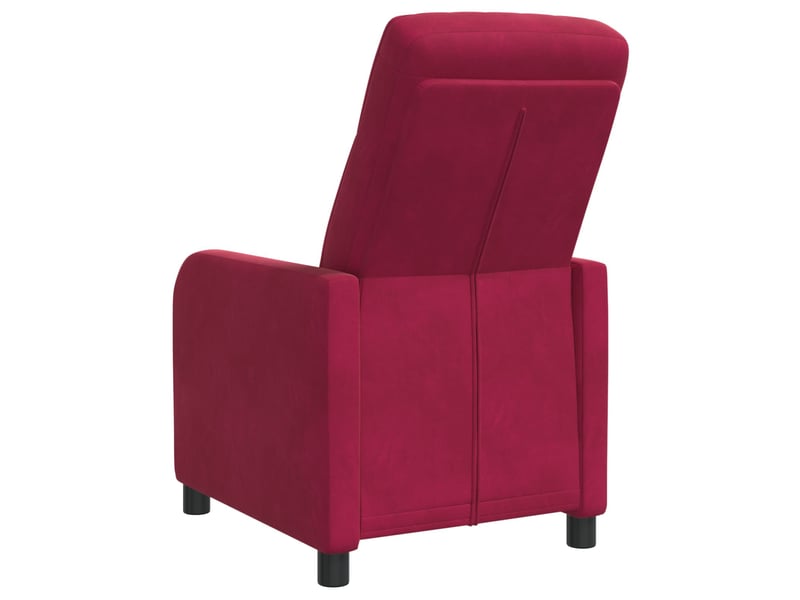  Vidaxl fauteuil inclinable bordeaux velours (v)  - Conforama E