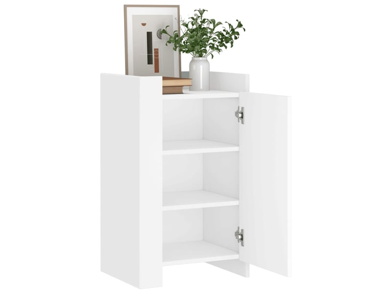  Buffet - bahut - meuble de rangement blanc 45x35x75 cm bois d'ingénierie  - Conforama C