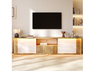 Meuble tv coloris bicolore 180 cm <strong>WISHDOR</strong> <strong></strong>
