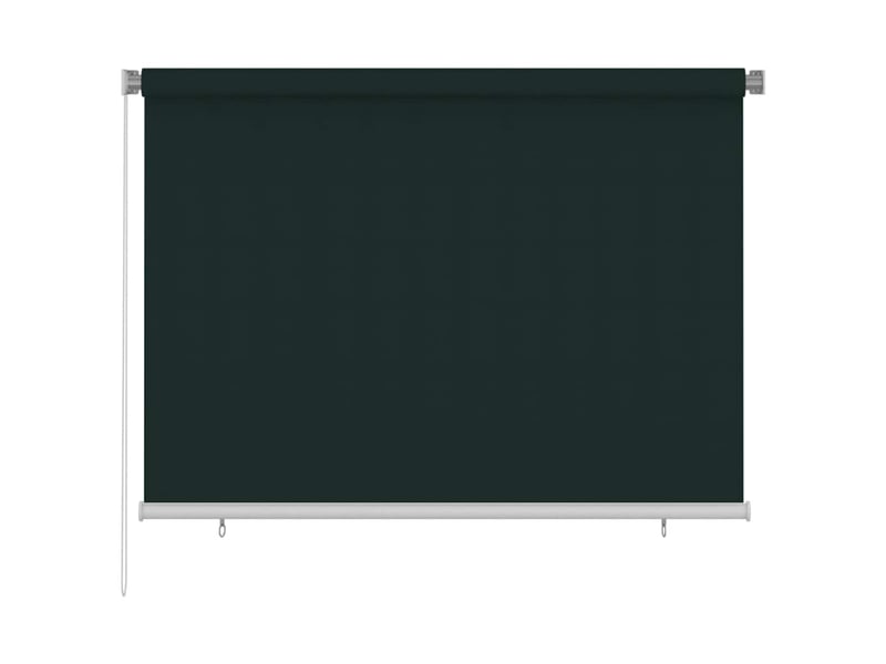  Store enrouleur, store roulant d'extérieur 205 (l) x 140 (h) cm vert foncé hdpe cf47378  - Conforama B
