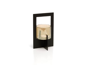 Le photophore hurricane framed - noir - l