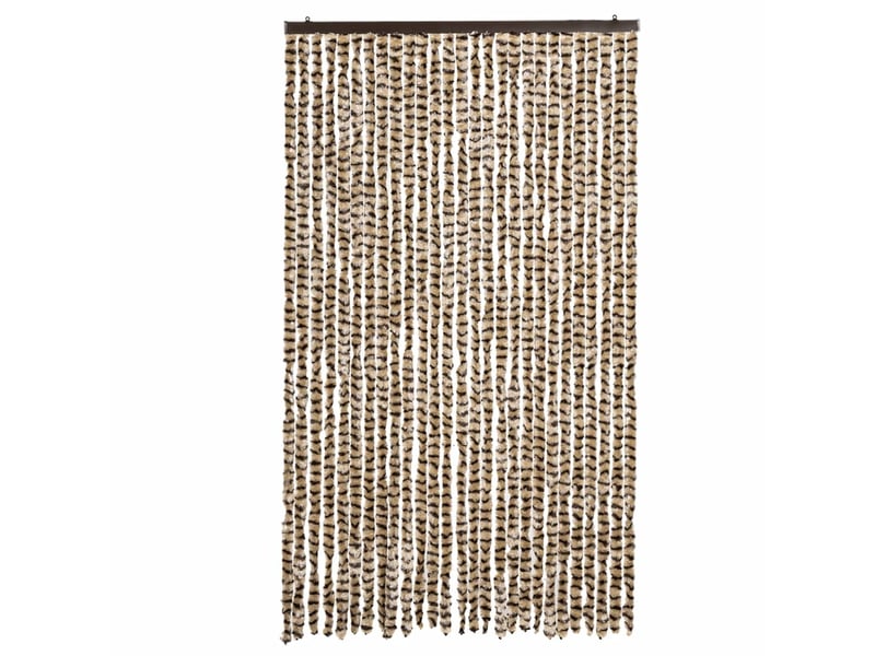 Rideau anti-mouches, moustiquaire beige et marron 118x220 cm chenille cf43499  - Conforama C