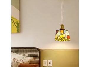 Suspension led en verre style rétro, lampe en forme de colombe à lumière chaude 3000 k, luminaire décoratif pour salon, chambre et chevet