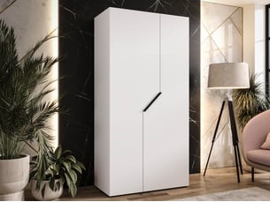 Armoire     <strong></strong> <strong></strong> coloris blanc largeur 100 cm
