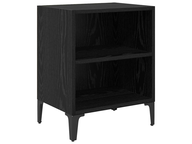  Table de chevet - cabinet de chevet - table de nuit 2 pc chêne noir 40 x 30 x 50 cm  - Conforama D