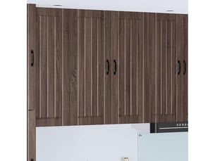 Meuble mural de cuisine, armoire de cuisine chêne brun 80x31x100cm shl8117