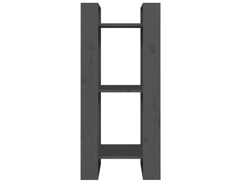 Bibliothèque, séparateur de pièce gris 41x35x91 cm pin solide - Conforama C