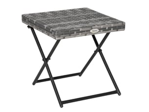 Table basse carré(e) coloris gris MAISENTIEL  - 40 cmx40 cm