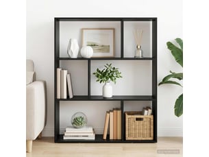 Bibliotheque coloris  noir  <strong></strong> <strong></strong> - 102 cm x 103.5 cm