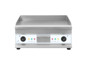 Plancha électrique double 60 cm lisse 2 zones de chauffe 2 x 3 200 watts 14_0002858