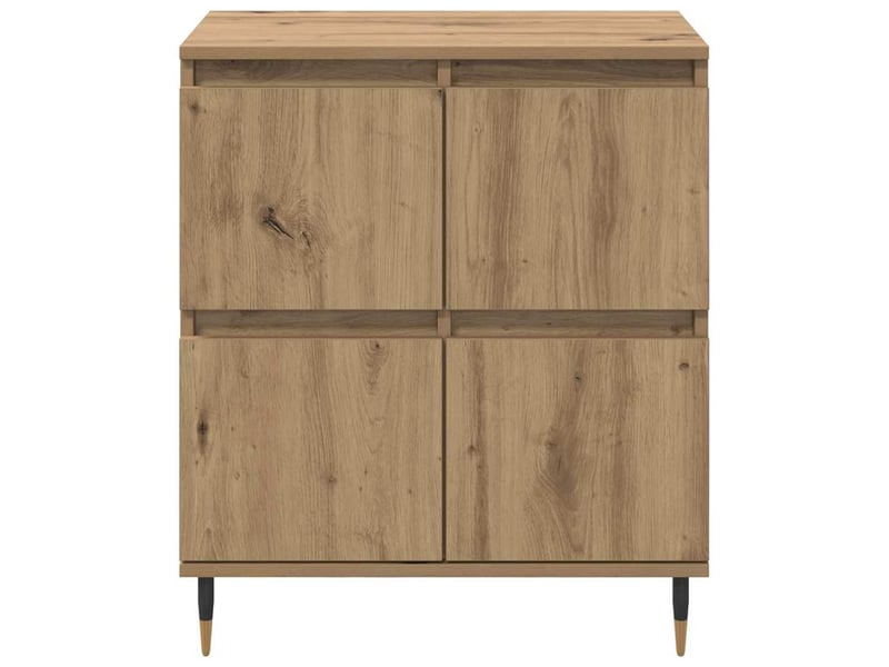  Lot de 3 armoires de rangement modernes 60 x 35 x 70 cm avec grand espace de stockage style contemporain en bois chêne artisanal 02_0056047  - Conforama D