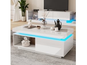 Meuble tv coloris blanc 100 cm VIVRYN