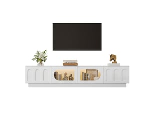 Meuble tv coloris noir 200 cm