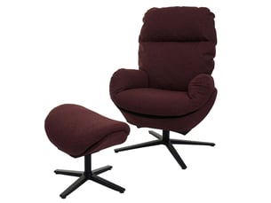 Fauteuil relax manuel   Tissu rouge