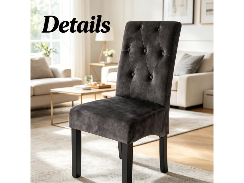  Chaise repas dossier haut assise douce d'accueil de dressing  - Conforama D