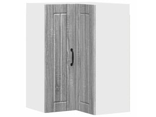 Meuble mural de cuisine, armoire d'angle cuisine lucca sonoma gris 57x57x80cm