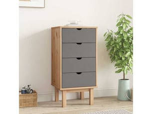 Commode 1 tiroir(s) <strong></strong> <strong></strong> coloris gris largeur 45 cm