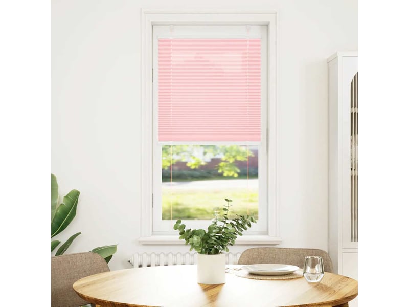  Store plissé, store de fenêtre rose 55x100 cm largeur du tissu 54,4 cm polyester cf46991  - Conforama A