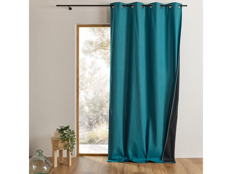 Rideau thermique obscurcissant à œillets 140x250 cm - Conforama A