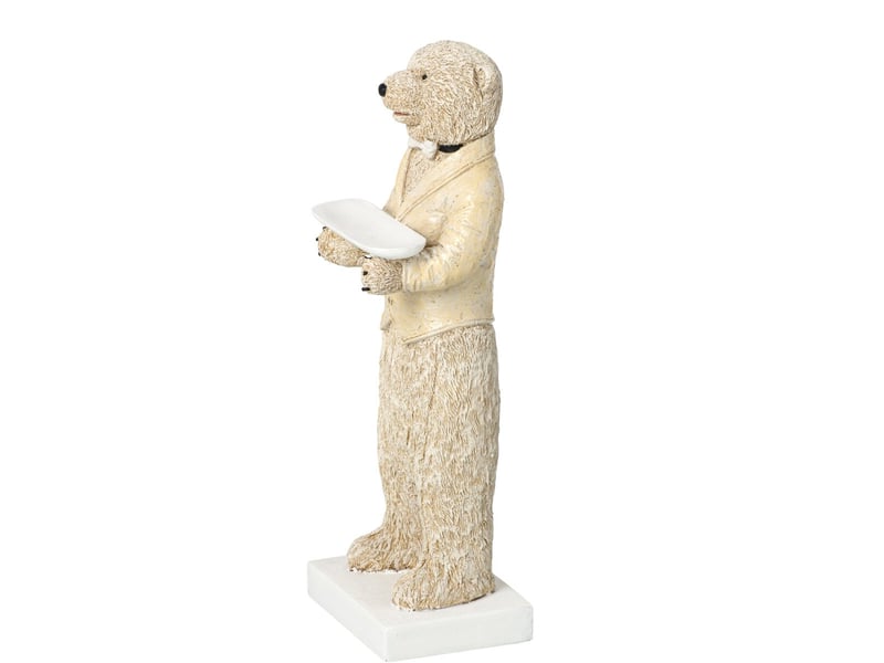  Statue ours serveur théa 180cm beige  - Conforama B