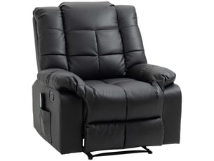 Fauteuil relax électrique  RAELUNYI Cuir / Tissu noir