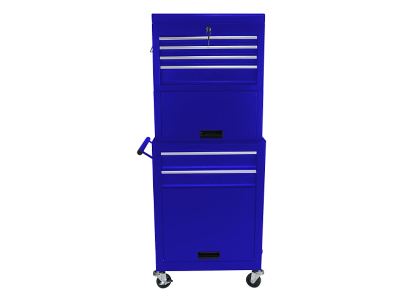  Armoire à outils sur roues - 6 tiroirs - roues universelles - verrouillable - panneau suspendu - acier 60x33x110cm - Conforama A