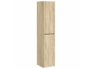 Cabinet salle de bain mural, meuble de rangement chêne sonoma 33x34.5x160 cm shl8310