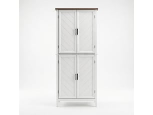 Buffet 4 porte(s) 0 tiroir(s) - 76 cm coloris blanc