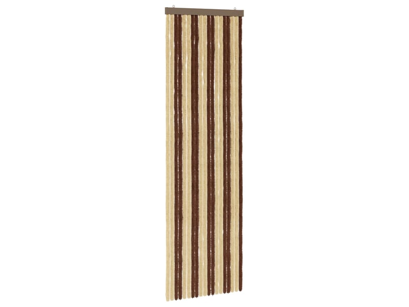  Rideau anti-insectes, moustiquaire en chenille marron et beige 56 x 185 cm cf43470  - Conforama A