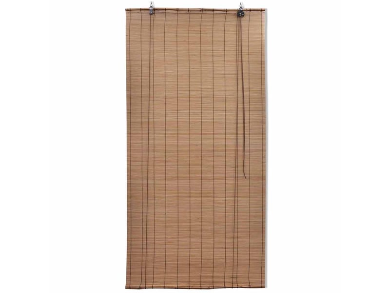 Store enrouleur, store roulant en bambou 150x160 cm marron cf47440 - Conforama C