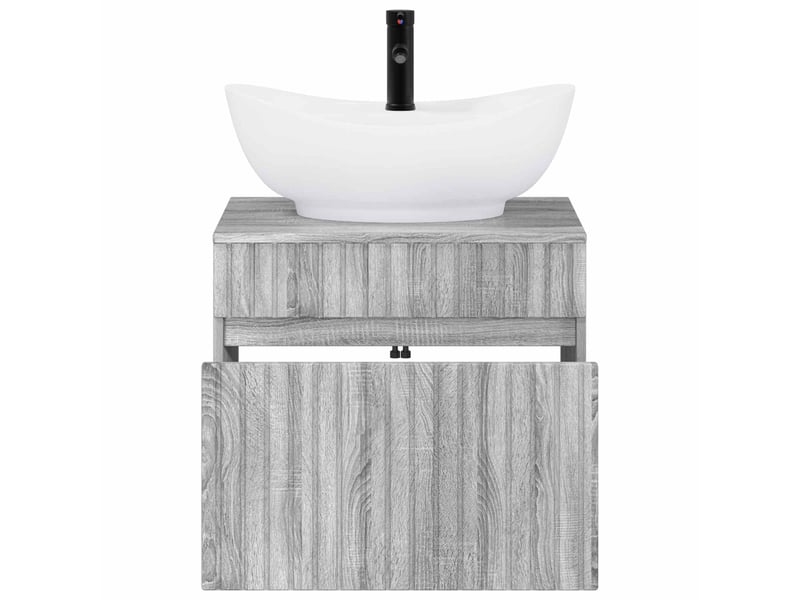  Ensemble de mobilier de salle de bain sonoma gris cf64704  - Conforama C