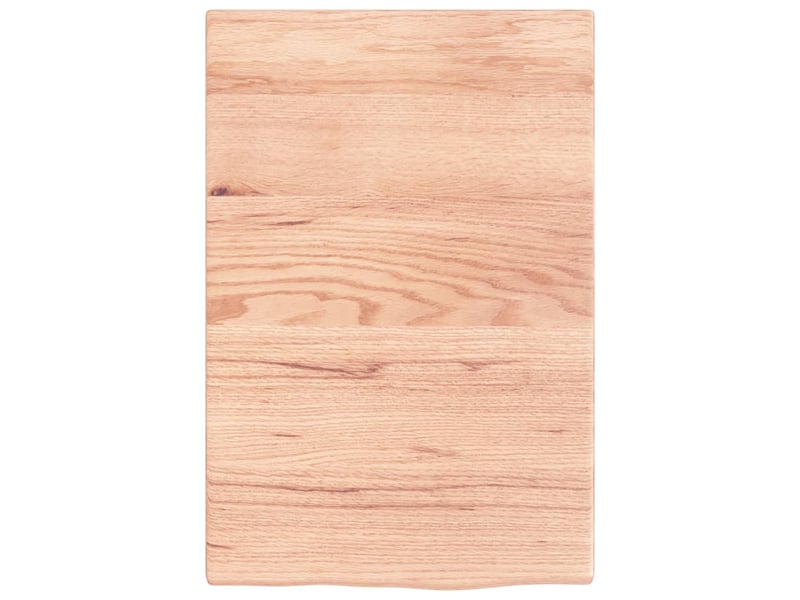 Comptoir de salle de bain, plan de travail marron clair 40x60x2 cm bois traité cf65825 - Conforama C